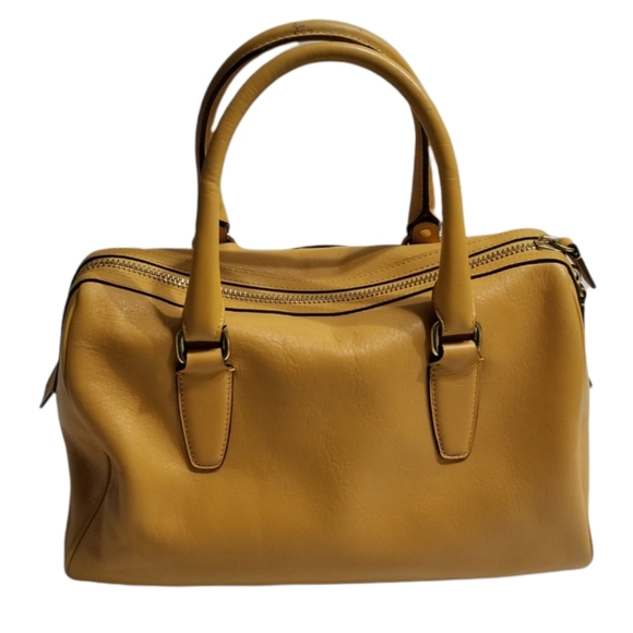 Coach 1941 Rogue 25 in Buttercup Yellow With Recycled  **COACH Mustard Leather Satchel Handbag